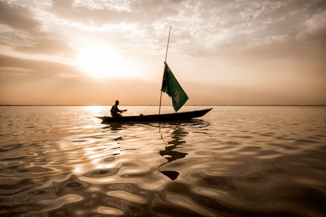Fisherman on the Nile, Sudan